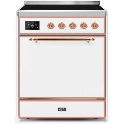 ILVE 30" Majestic II Series Induction Range with 4 Elements 2.3 cu. ft. Total Oven Capacity TFT Oven Control Display (UMI30QNE3)