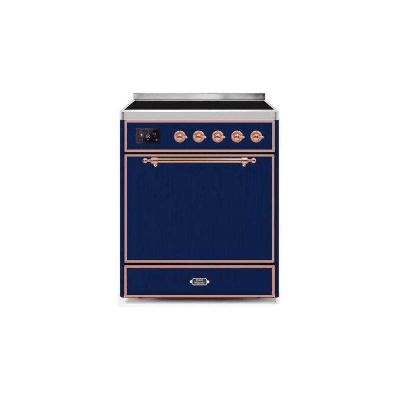 ILVE 30" Majestic II Series Induction Range with 4 Elements 2.3 cu. ft. Total Oven Capacity TFT Oven Control Display (UMI30QNE3)