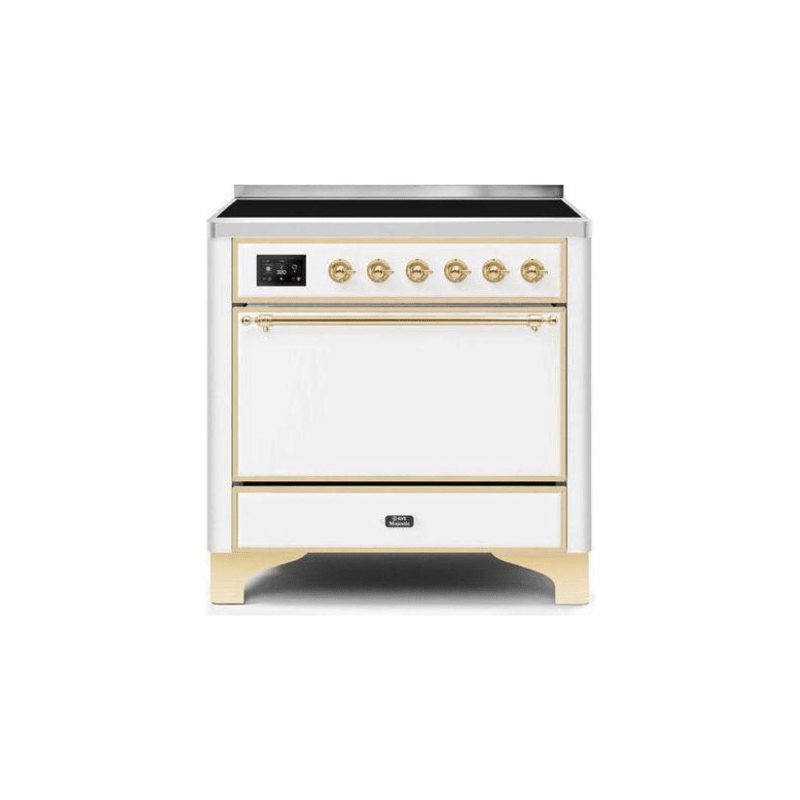 ILVE 36 Inch Majestic II Series Induction Range with 5 Elements 3.5 cu. ft. Oven Capacity TFT Oven Control Display Solid Door (UMI09QNS3)