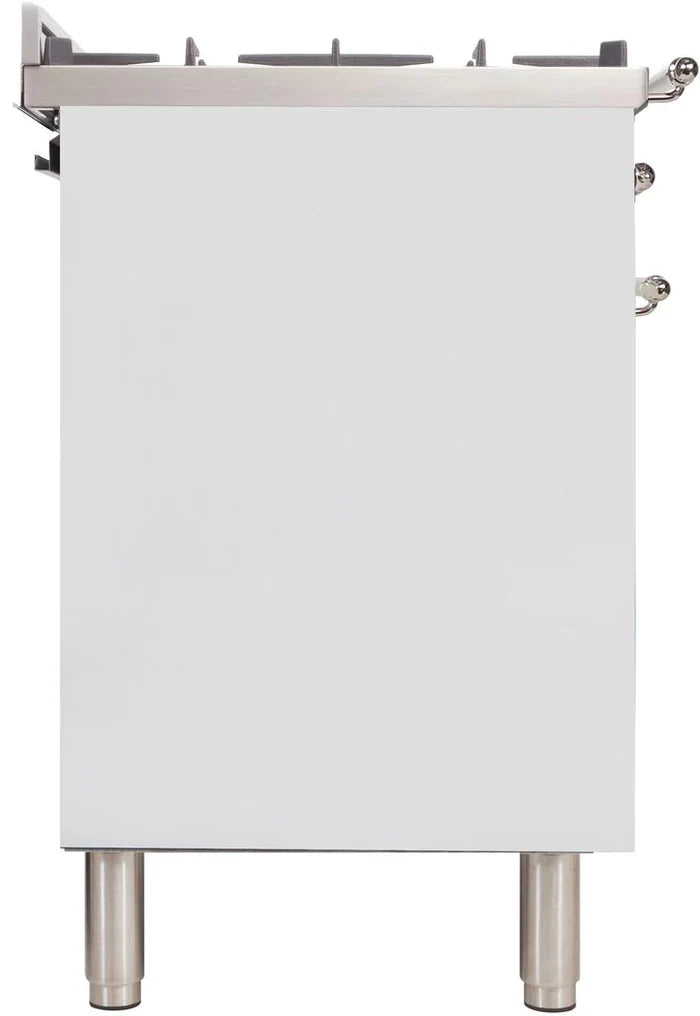 ILVE 36Inch Nostalgie Dual Fuel Range with 5 Sealed Brass Burners 3 cu. ft. Oven UPN90FDM