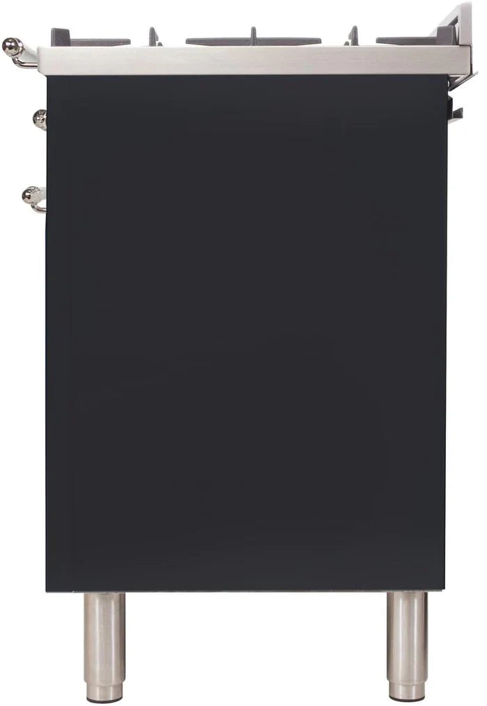 ILVE 36Inch Nostalgie Dual Fuel Range with 5 Sealed Brass Burners 3 cu. ft. Oven UPN90FDM