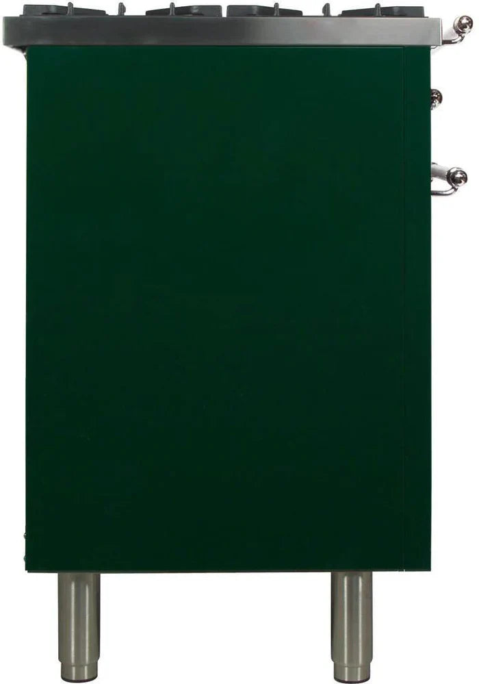 ILVE 36Inch Nostalgie Dual Fuel Range with 5 Sealed Brass Burners 3 cu. ft. Oven UPN90FDM