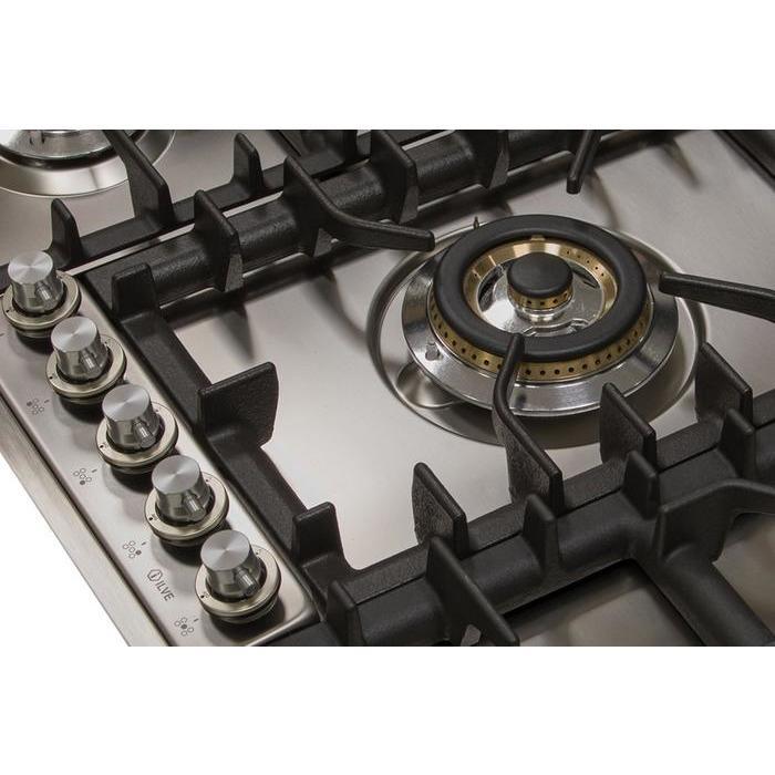ILVE 36 Inch Stainless Steel Natural Gas/Propane Cooktop UHP95CI/UHP95CILP