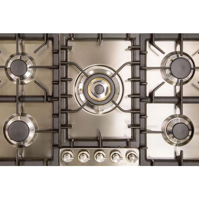 ILVE 36 Inch Stainless Steel Natural Gas/Propane Cooktop UHP95CI/UHP95CILP