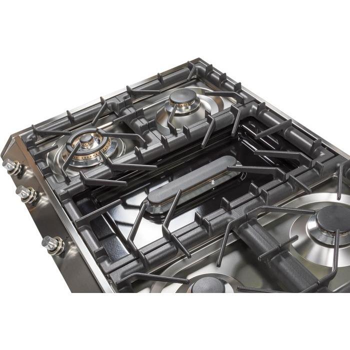 ILVE 36 Inch Stainless Steel Natural Gas/Propane Cooktop UHP965FDI/UHP965FDILP