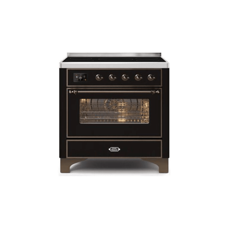 ILVE 36" Majestic II Series Electric Induction and Electric Oven Range with 5 Elements (UMI09NS3)