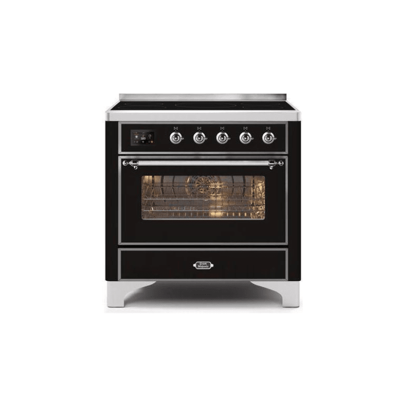 ILVE 36" Majestic II Series Electric Induction and Electric Oven Range with 5 Elements (UMI09NS3)