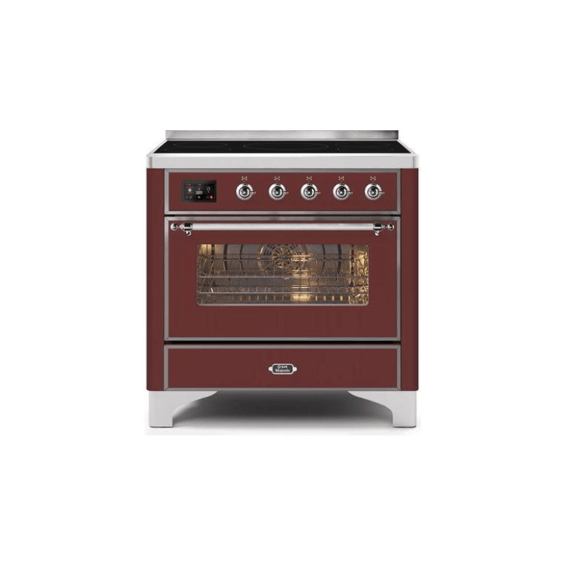 ILVE 36" Majestic II Series Electric Induction and Electric Oven Range with 5 Elements (UMI09NS3)