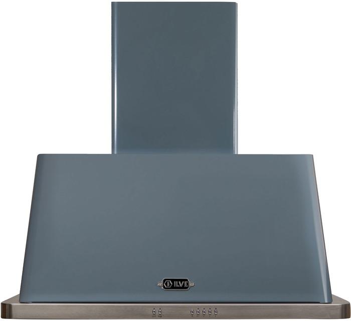 ILVE 36" Majestic Wall Mount Range Hood with 600 CFM Blower Antigrease Filter 2 Warming Lights Filter Light Indicator Autooff Function and 4 Fan Speeds (UAM90)
