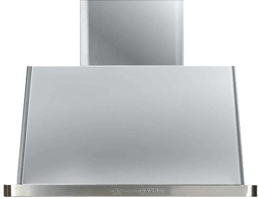 ILVE 36" Majestic Wall Mount Range Hood with 600 CFM Blower Antigrease Filter 2 Warming Lights Filter Light Indicator Autooff Function and 4 Fan Speeds (UAM90)