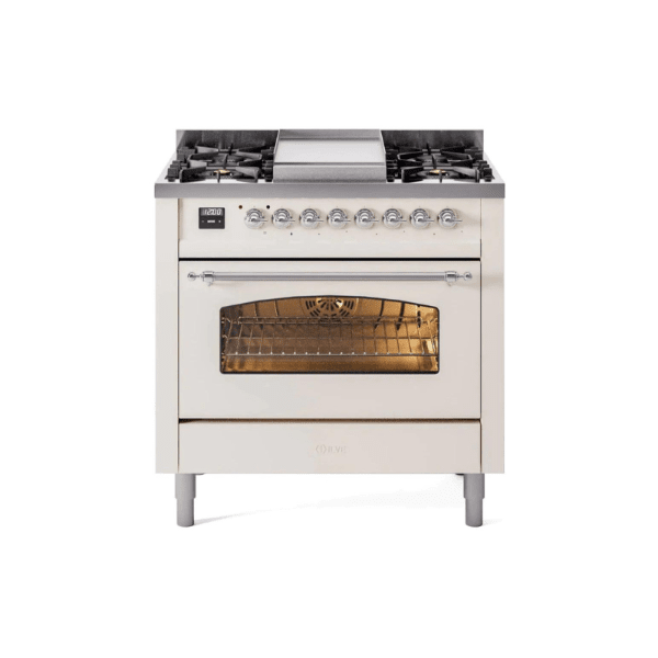 ILVE 36" Nostalgie II Series Freestanding Single Oven Dual Fuel Range
