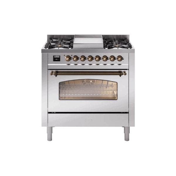 ILVE 36" Nostalgie II Series Freestanding Single Oven Dual Fuel Range