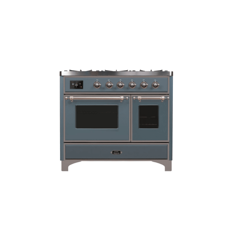 ILVE 40 Inch Majestic II Series Natural Gas/ Propane Gas Burner and Electric Oven with 6 Sealed Burners (UMD10FDNS3)