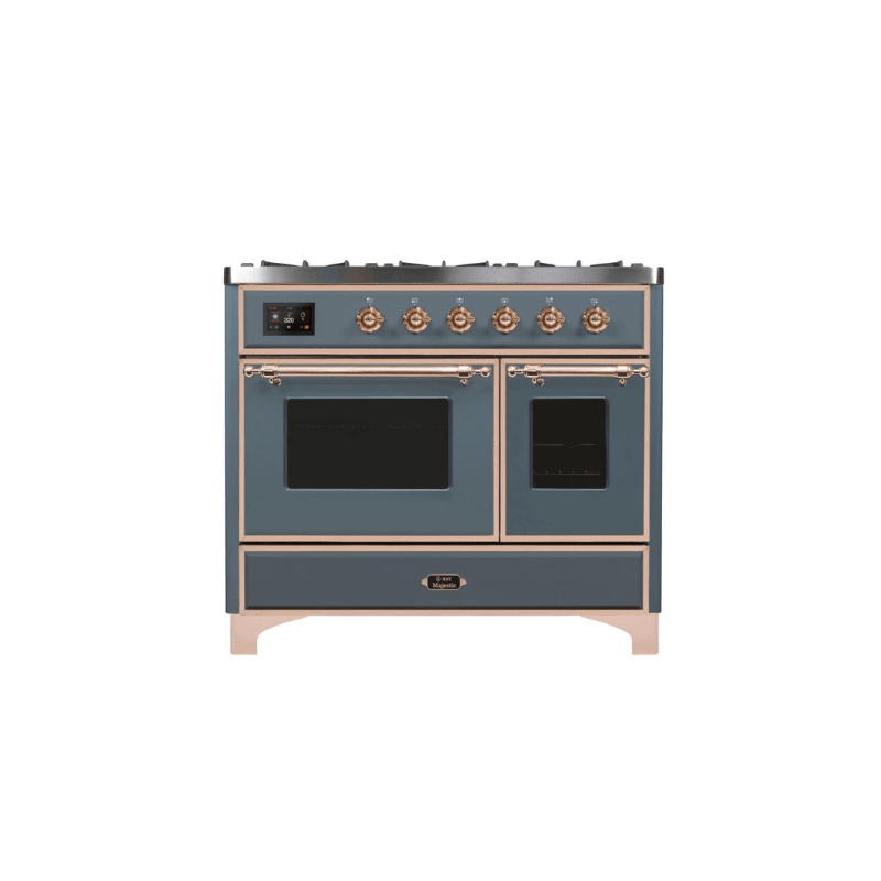 ILVE 40 Inch Majestic II Series Natural Gas/ Propane Gas Burner and Electric Oven with 6 Sealed Burners (UMD10FDNS3)