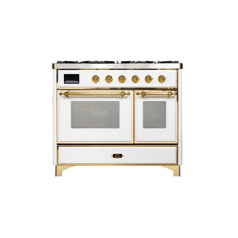 ILVE 40 Inch Majestic II Series Natural Gas/ Propane Gas Burner and Electric Oven with 6 Sealed Burners (UMD10FDNS3)