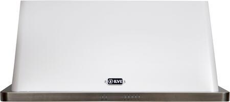 ILVE 40" Majestic Wall Mount Range Hood with 600 CFM Blower Antigrease Filter 2 Warming Lights Filter Light Indicator Autooff Function and 4 Fan Speeds (UAM100)
