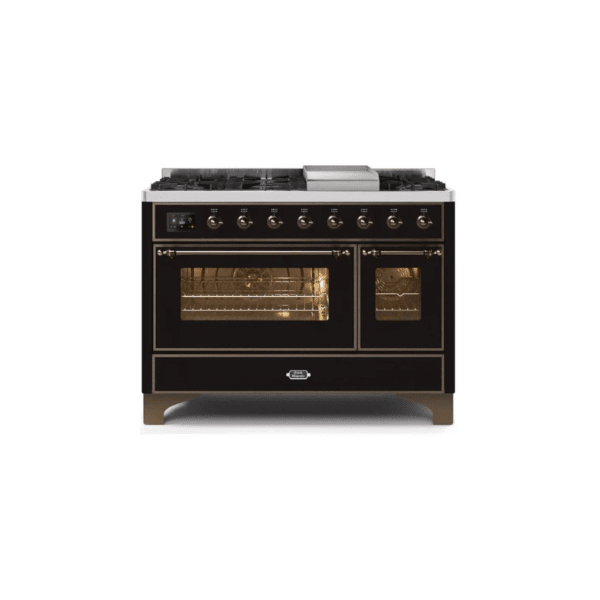 ILVE 48 Inch Majestic II Freestanding Double Oven Range UM12FDNS3