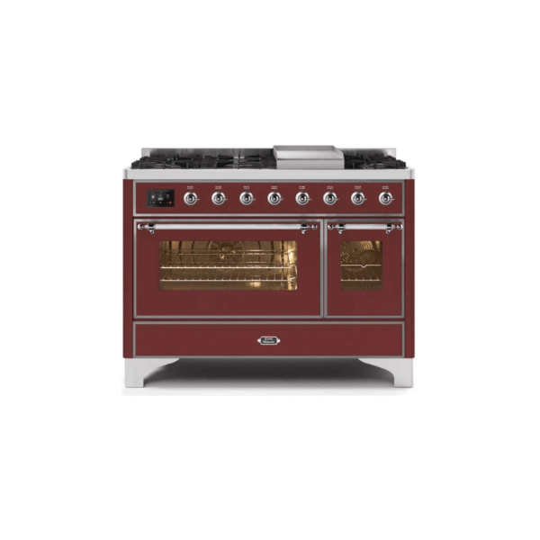 ILVE 48 Inch Majestic II Freestanding Double Oven Range UM12FDNS3