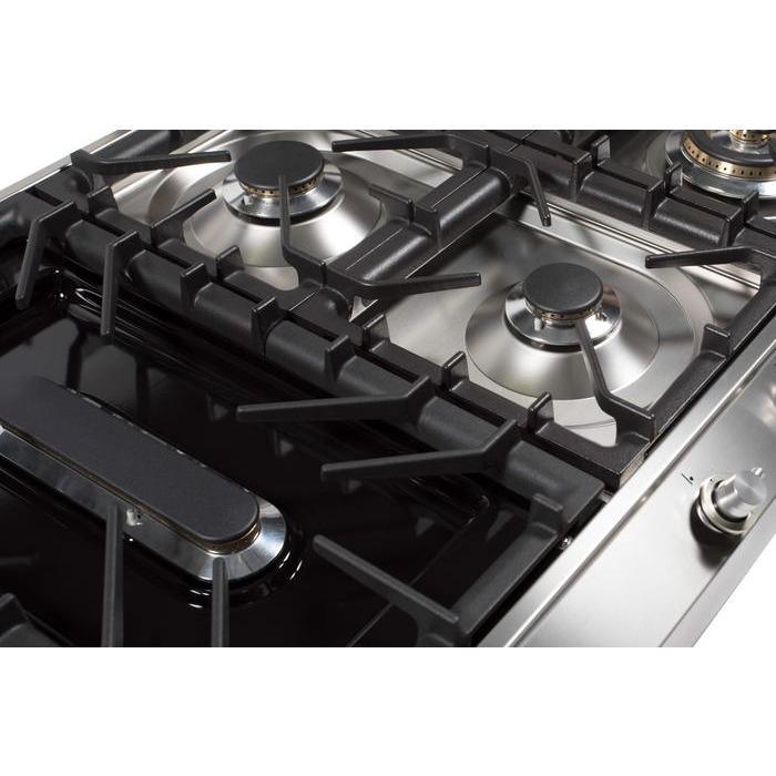 ILVE 48 Inch Stainless Steel Natural Gas/Propane Cooktop UHP1265FDI/UHP1265FDILP