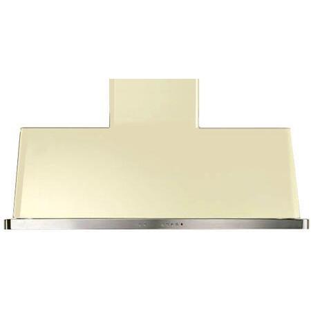 ILVE 48" Majestic Wall Mount Range Hood with 600 CFM Blower Antigrease Filter 2 Warming Lights Filter Light Indicator Autooff Function and 4 Fan Speeds (UAM120)