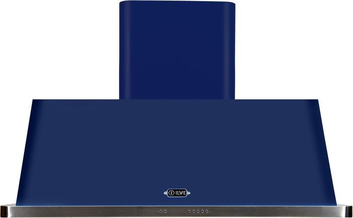 ILVE 48" Majestic Wall Mount Range Hood with 600 CFM Blower Antigrease Filter 2 Warming Lights Filter Light Indicator Autooff Function and 4 Fan Speeds (UAM120)