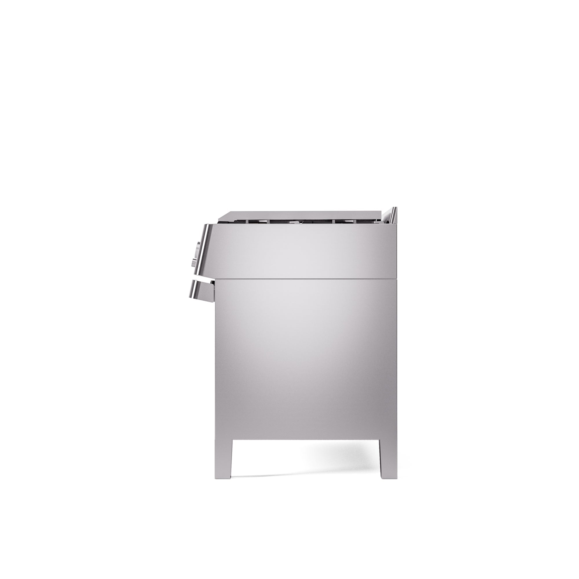 ILVE 48" Panoramagic Series Freestanding Double Oven Dual Fuel Range with 8 Sealed Burners and Griddle UPM12FDS3