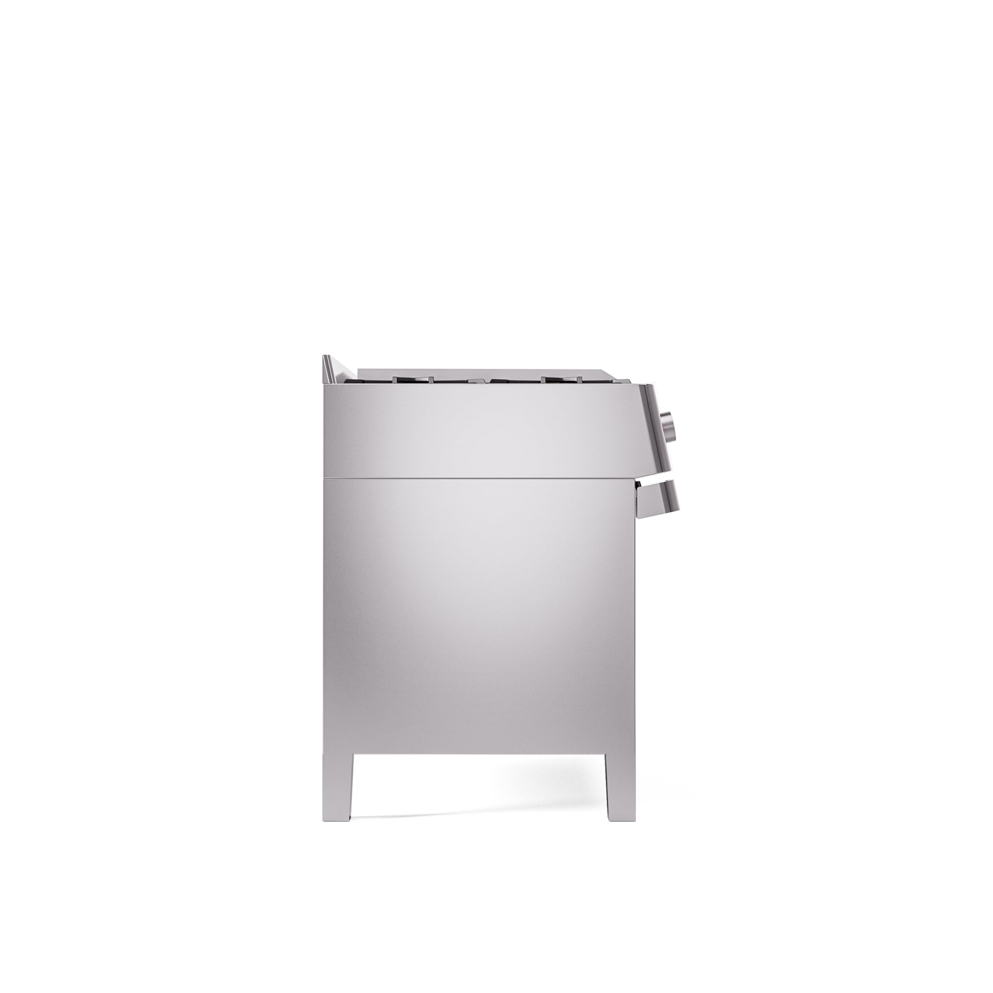 ILVE 48" Panoramagic Series Freestanding Double Oven Dual Fuel Range with 8 Sealed Burners and Griddle UPM12FDS3