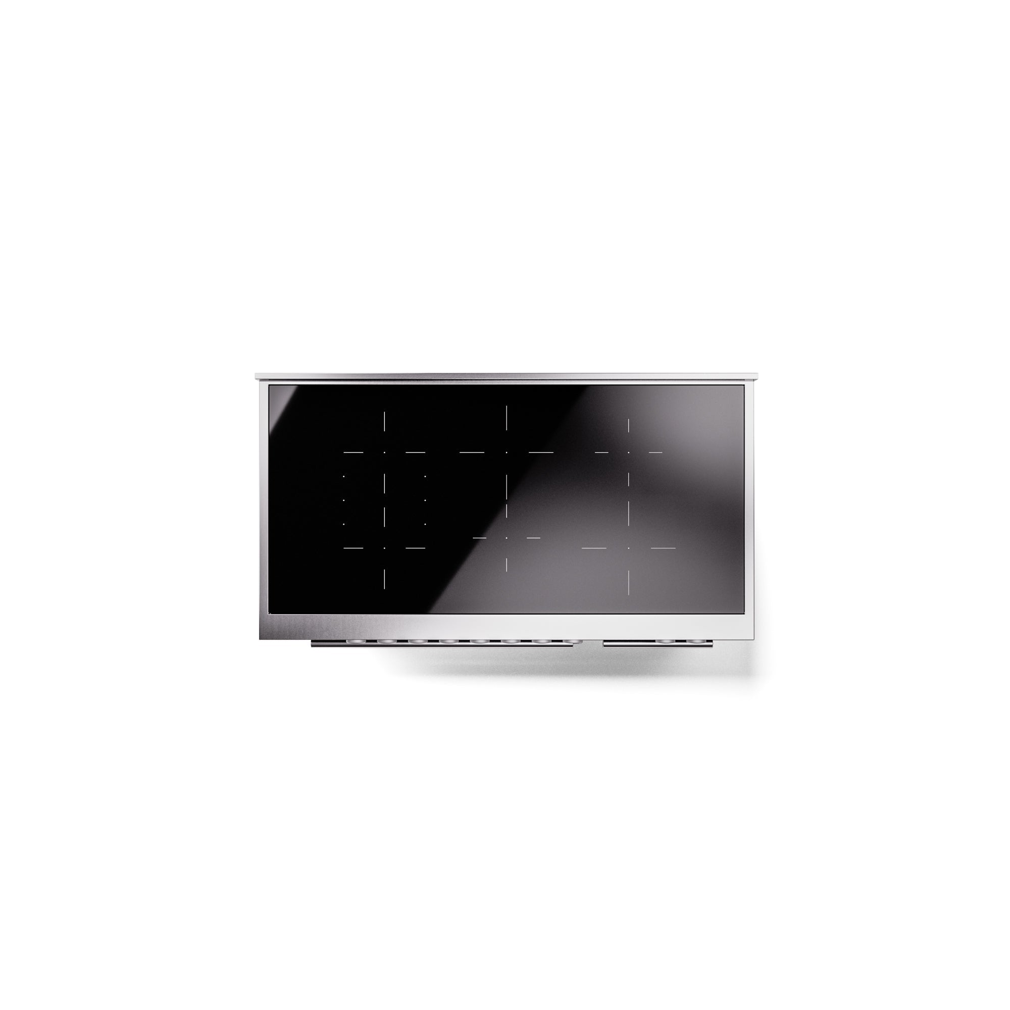 ILVE 48" Professional Plus II Series Freestanding Electric Double Oven Range with 8 Elements, Triple Glass Cool Door, Convection Oven, TFT Oven Control Display and Child Lock UPI486WMP