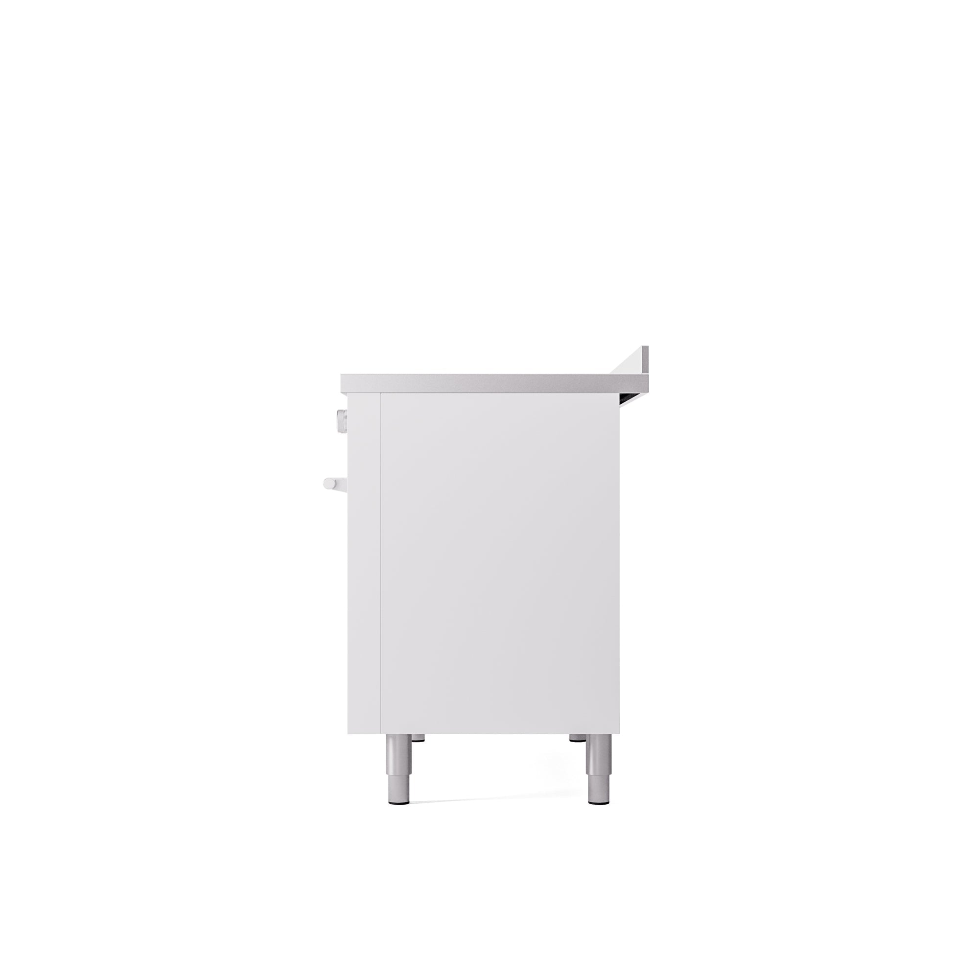 ILVE 48" Professional Plus II Series Freestanding Electric Double Oven Range with 8 Elements, Triple Glass Cool Door, Convection Oven, TFT Oven Control Display and Child Lock UPI486WMP