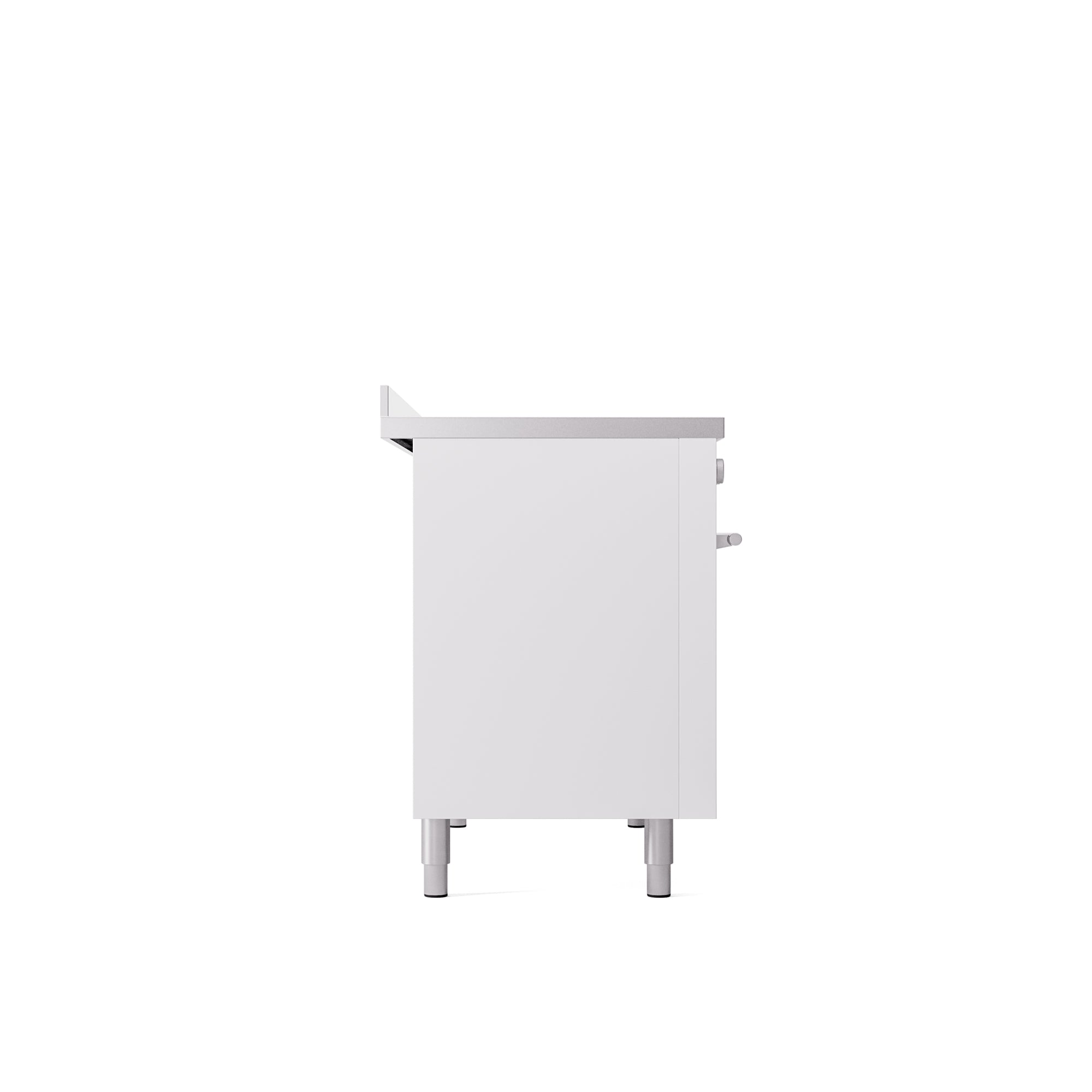 ILVE 48" Professional Plus II Series Freestanding Electric Double Oven Range with 8 Elements, Triple Glass Cool Door, Convection Oven, TFT Oven Control Display and Child Lock UPI486WMP