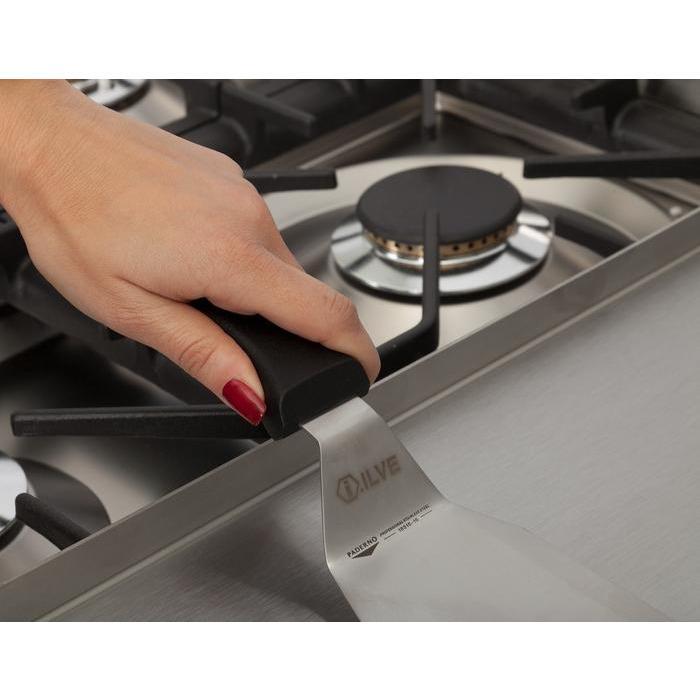 ILVE 60 Inch Nostalgie Series Freestanding Double Oven Dual Fuel Range with 8 Sealed Burners and Griddle (UPN150FDM)