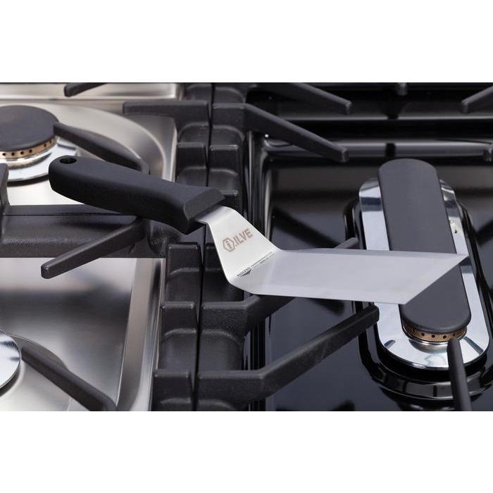 ILVE 60 Inch Nostalgie Series Freestanding Double Oven Dual Fuel Range with 8 Sealed Burners and Griddle (UPN150FDM)