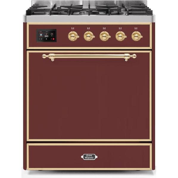 ILVE Majestic II Series 30 Inch Dual Fuel Freestanding Range Gas/Propane (UM30DQNE3)
