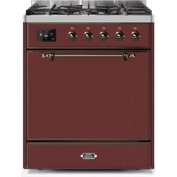 ILVE Majestic II Series 30 Inch Dual Fuel Freestanding Range Gas/Propane (UM30DQNE3)