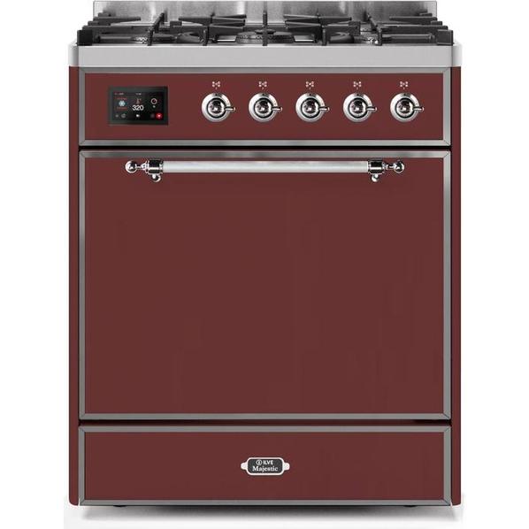 ILVE Majestic II Series 30 Inch Dual Fuel Freestanding Range Gas/Propane (UM30DQNE3)