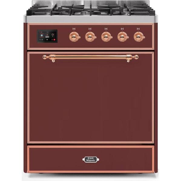 ILVE Majestic II Series 30 Inch Dual Fuel Freestanding Range Gas/Propane (UM30DQNE3)