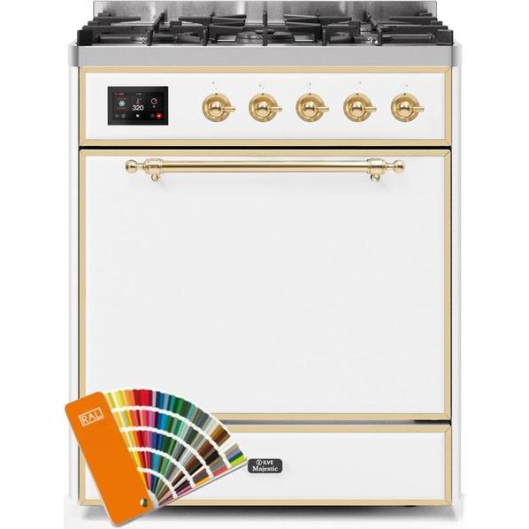 ILVE Majestic II Series 30 Inch Dual Fuel Freestanding Range Gas/Propane (UM30DQNE3)
