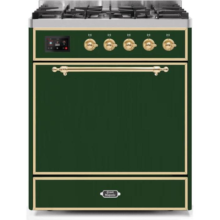 ILVE Majestic II Series 30 Inch Dual Fuel Freestanding Range Gas/Propane (UM30DQNE3)