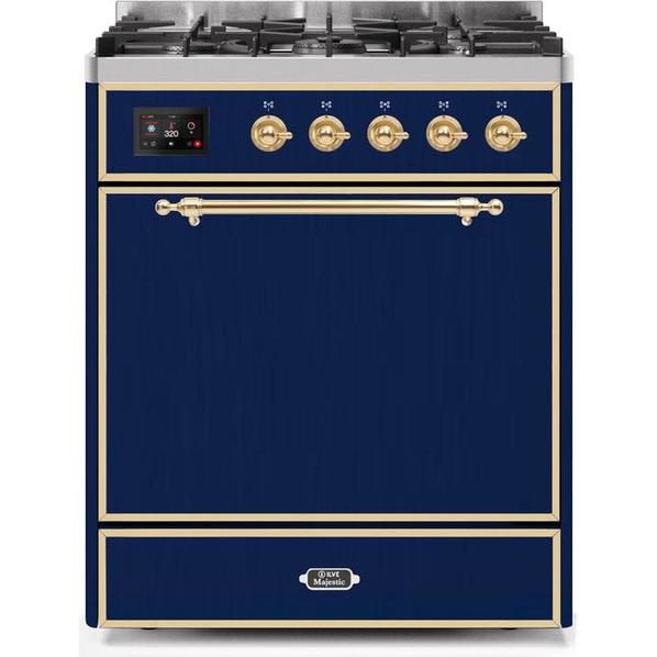 ILVE Majestic II Series 30 Inch Dual Fuel Freestanding Range Gas/Propane (UM30DQNE3)