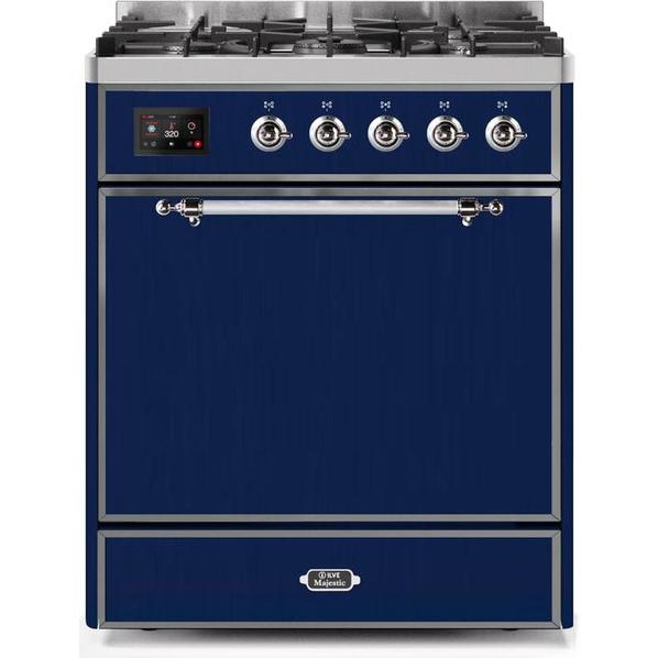 ILVE Majestic II Series 30 Inch Dual Fuel Freestanding Range Gas/Propane (UM30DQNE3)