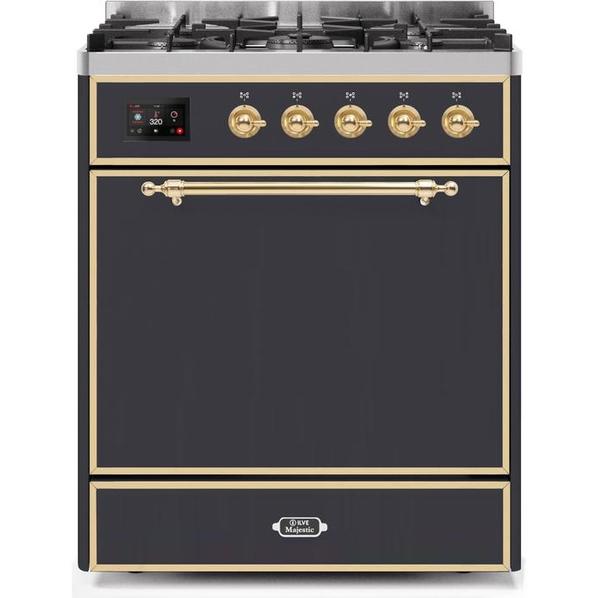 ILVE Majestic II Series 30 Inch Dual Fuel Freestanding Range Gas/Propane (UM30DQNE3)