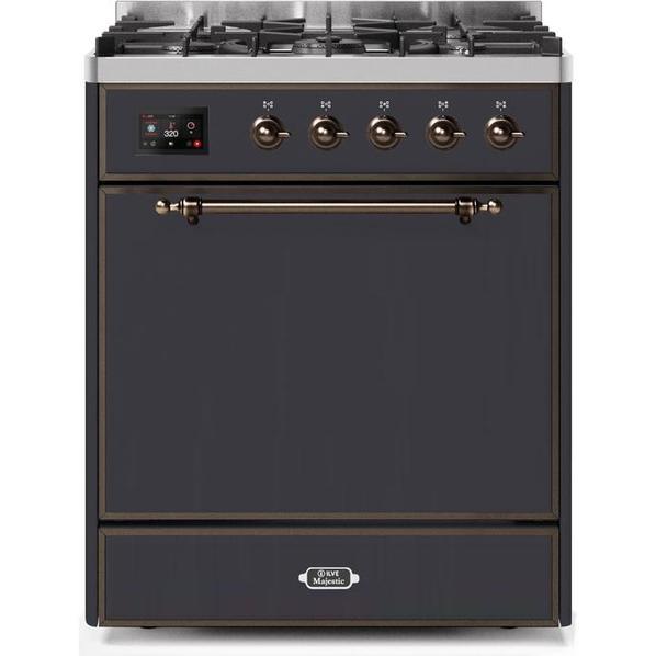 ILVE Majestic II Series 30 Inch Dual Fuel Freestanding Range Gas/Propane (UM30DQNE3)