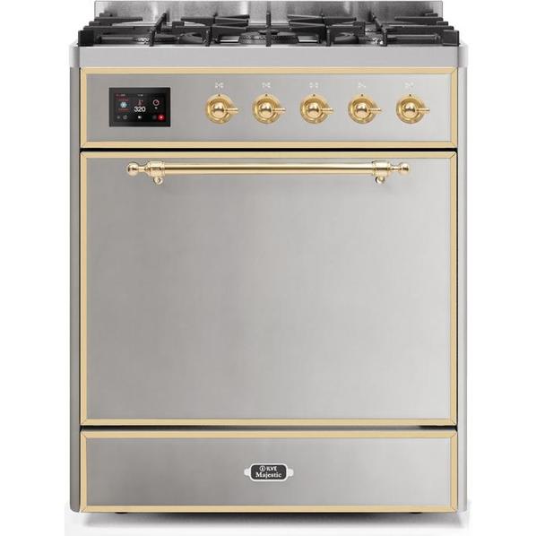 ILVE Majestic II Series 30 Inch Dual Fuel Freestanding Range Gas/Propane (UM30DQNE3)