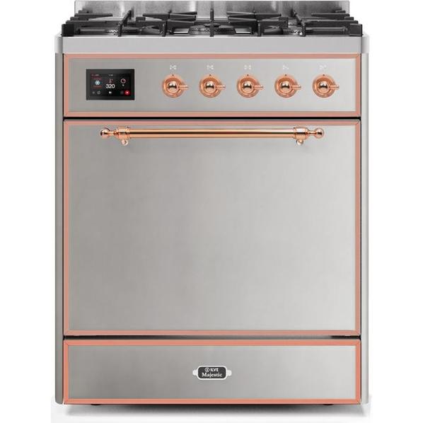 ILVE Majestic II Series 30 Inch Dual Fuel Freestanding Range Gas/Propane (UM30DQNE3)