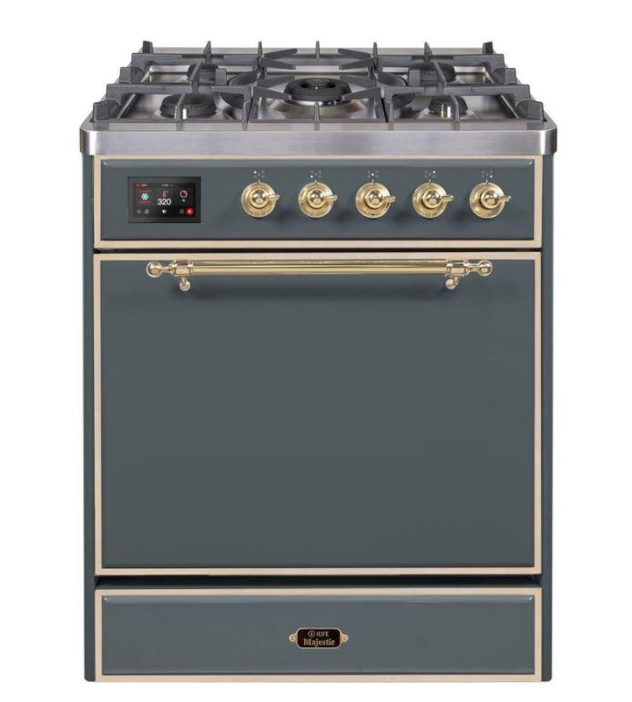 ILVE Majestic II Series 30 Inch Dual Fuel Freestanding Range Gas/Propane (UM30DQNE3)
