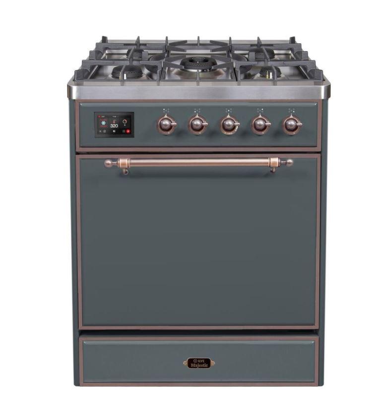 ILVE Majestic II Series 30 Inch Dual Fuel Freestanding Range Gas/Propane (UM30DQNE3)