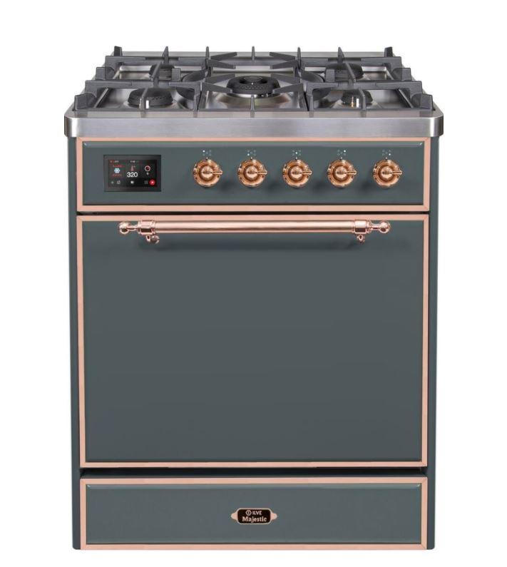 ILVE Majestic II Series 30 Inch Dual Fuel Freestanding Range Gas/Propane (UM30DQNE3)