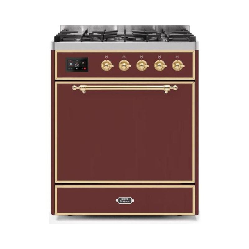ILVE Majestic II Series 30 Inch Dual Fuel Freestanding Range Gas/Propane (UM30DQNE3)