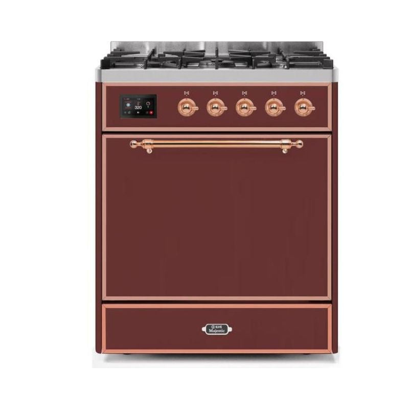 ILVE Majestic II Series 30 Inch Dual Fuel Freestanding Range Gas/Propane (UM30DQNE3)