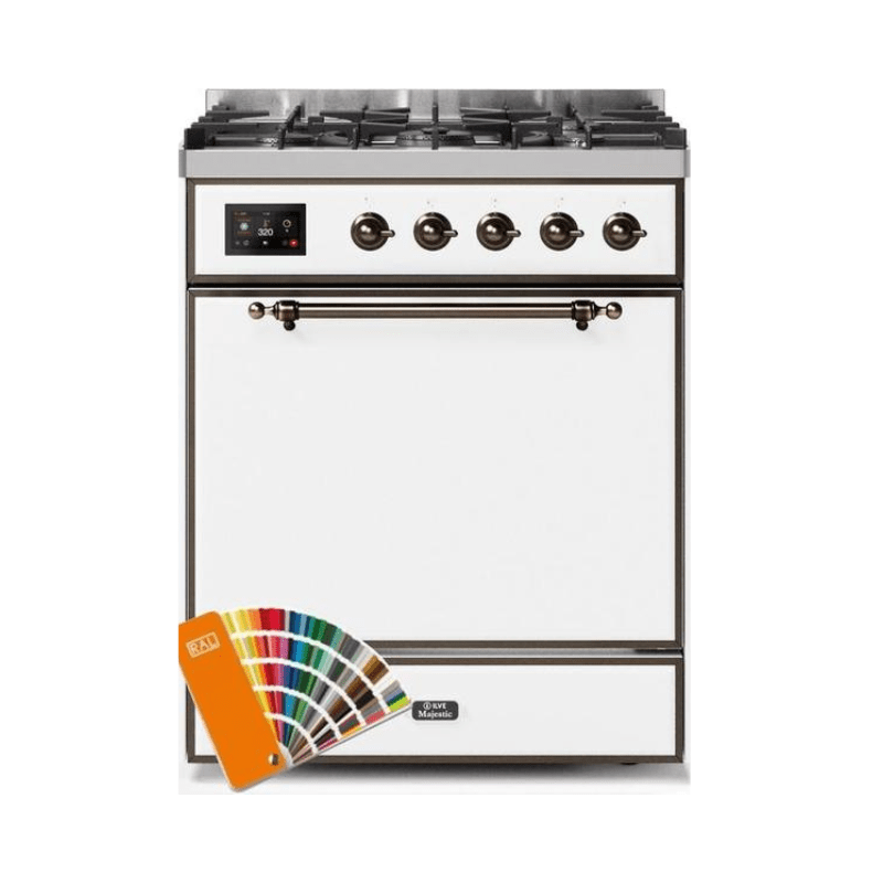 ILVE Majestic II Series 30 Inch Dual Fuel Freestanding Range Gas/Propane (UM30DQNE3)